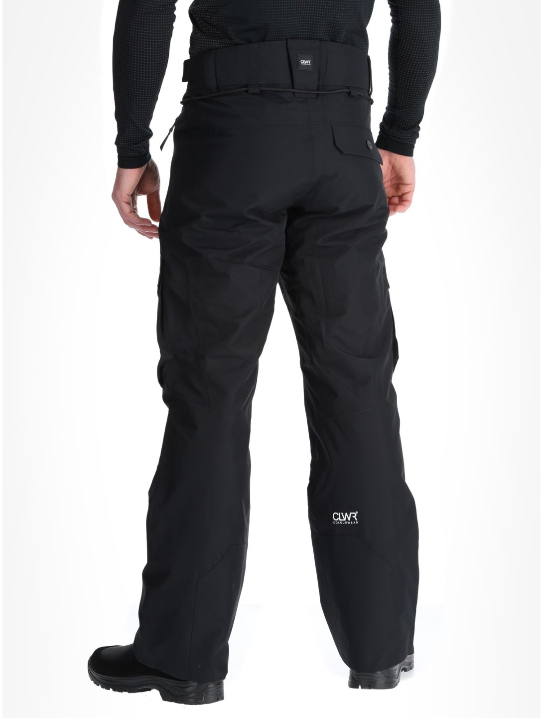 ColourWear, M Flight pantaloni da sci uomo Black nero 