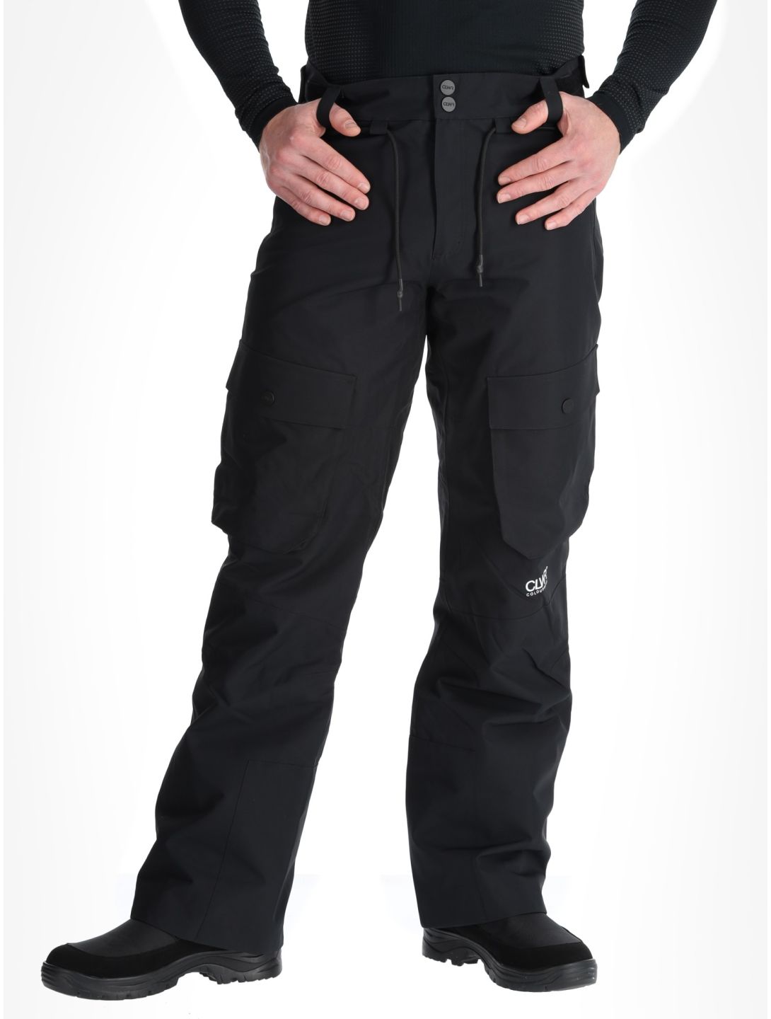 ColourWear, M Flight pantaloni da sci uomo Black nero 