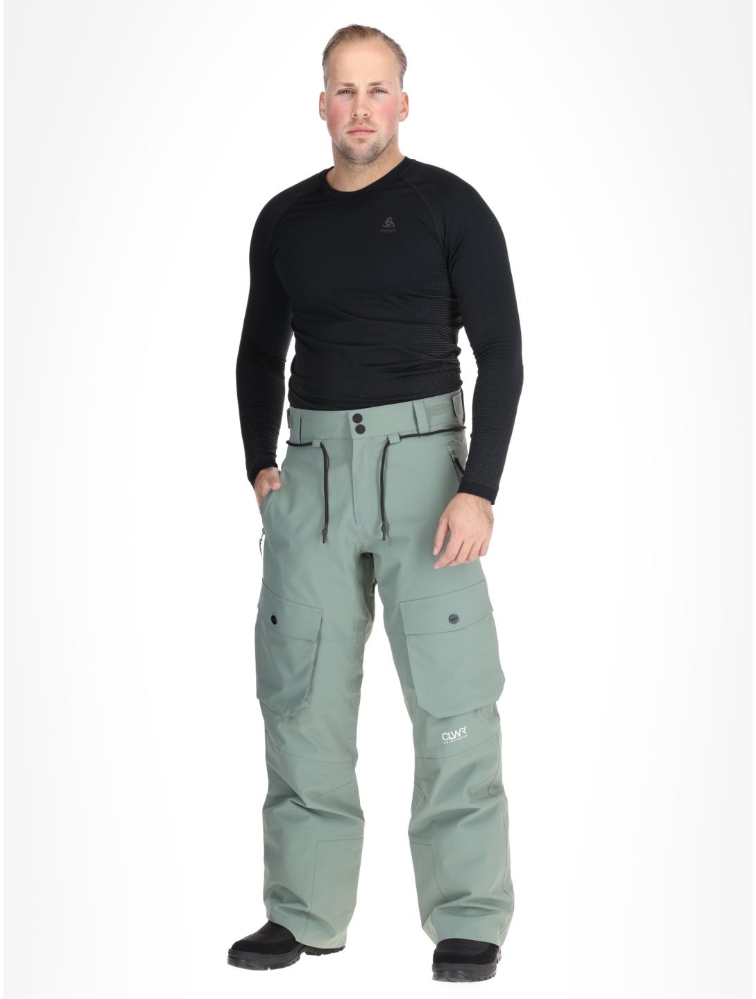 ColourWear, M Flight pantaloni da sci uomo Dark Sage verde 