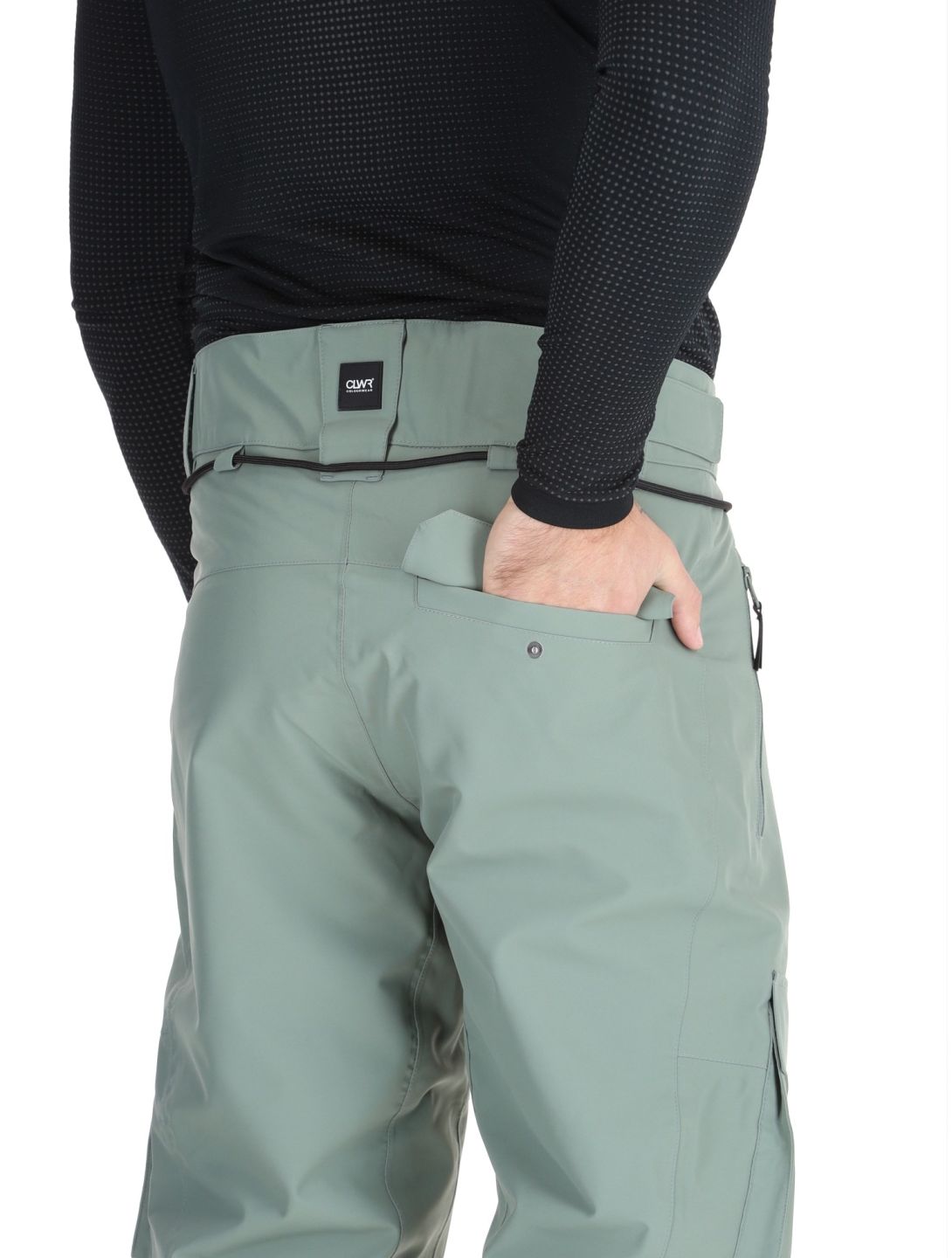 ColourWear, M Flight pantaloni da sci uomo Dark Sage verde 