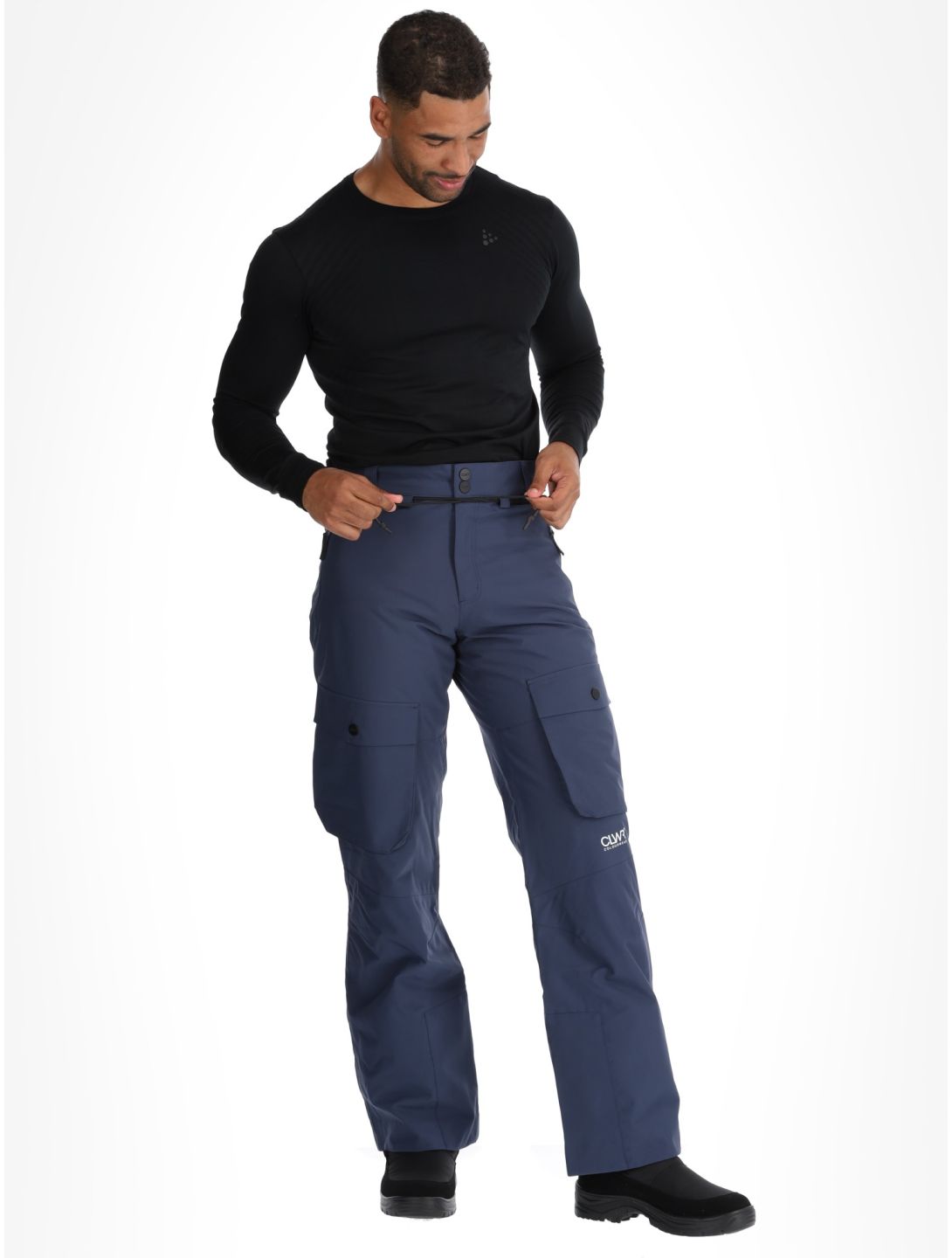 ColourWear, M Flight pantaloni da sci uomo Navy blu 