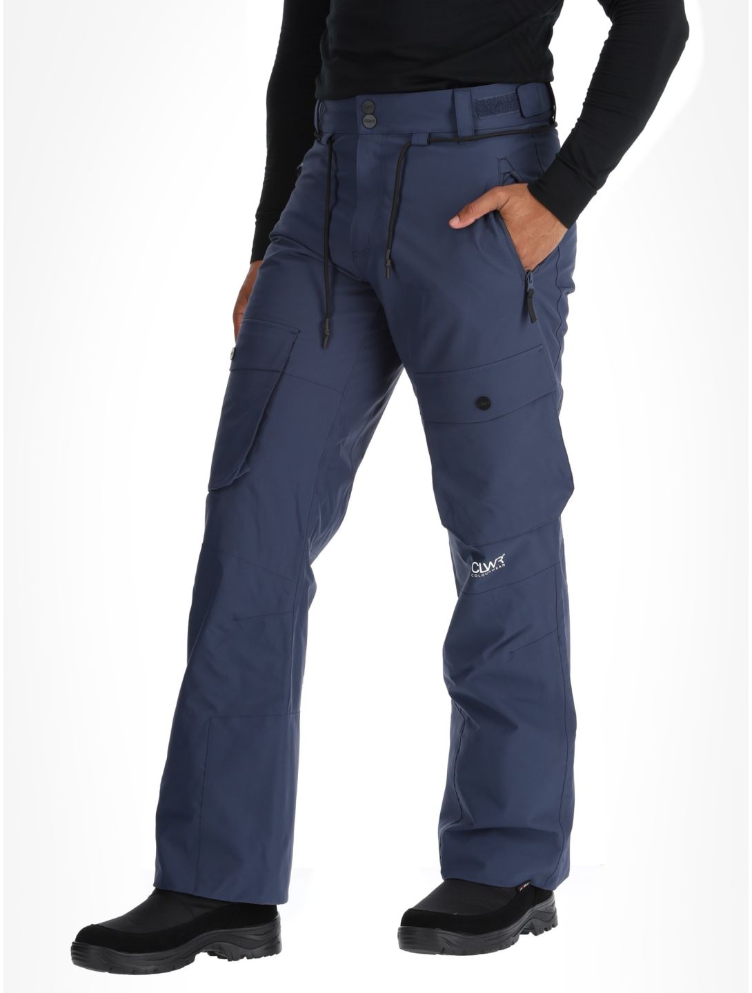 ColourWear, M Flight pantaloni da sci uomo Navy blu 