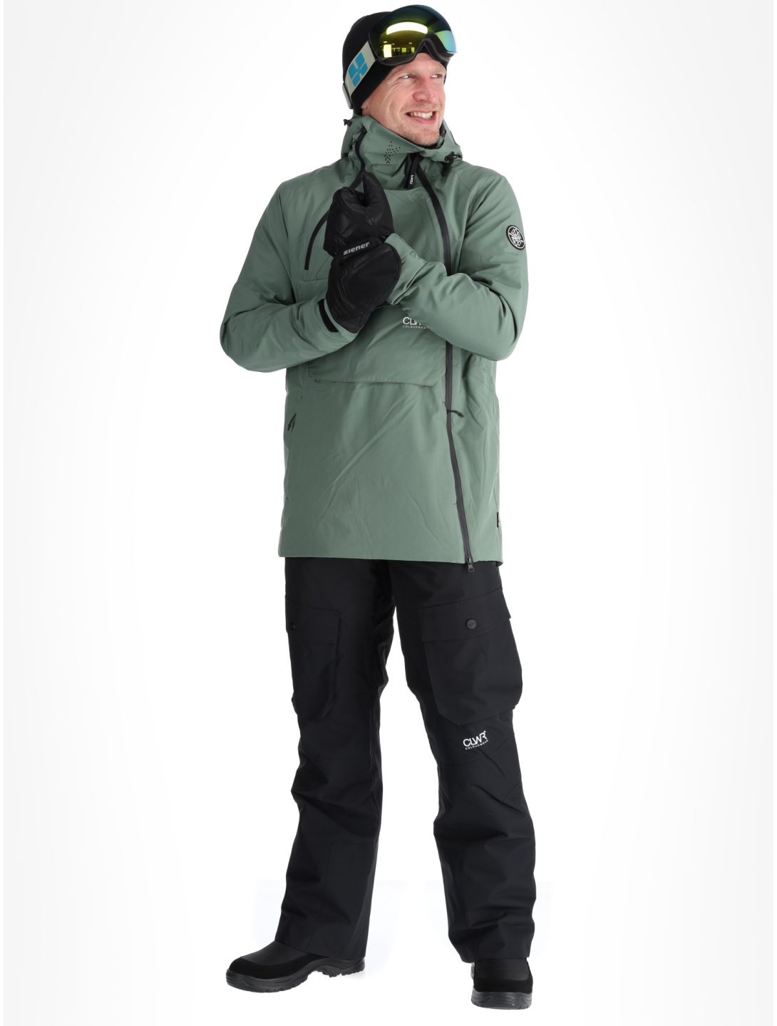 ColourWear, M Foil Anorak giacca sci uomo Dark Sage verde 