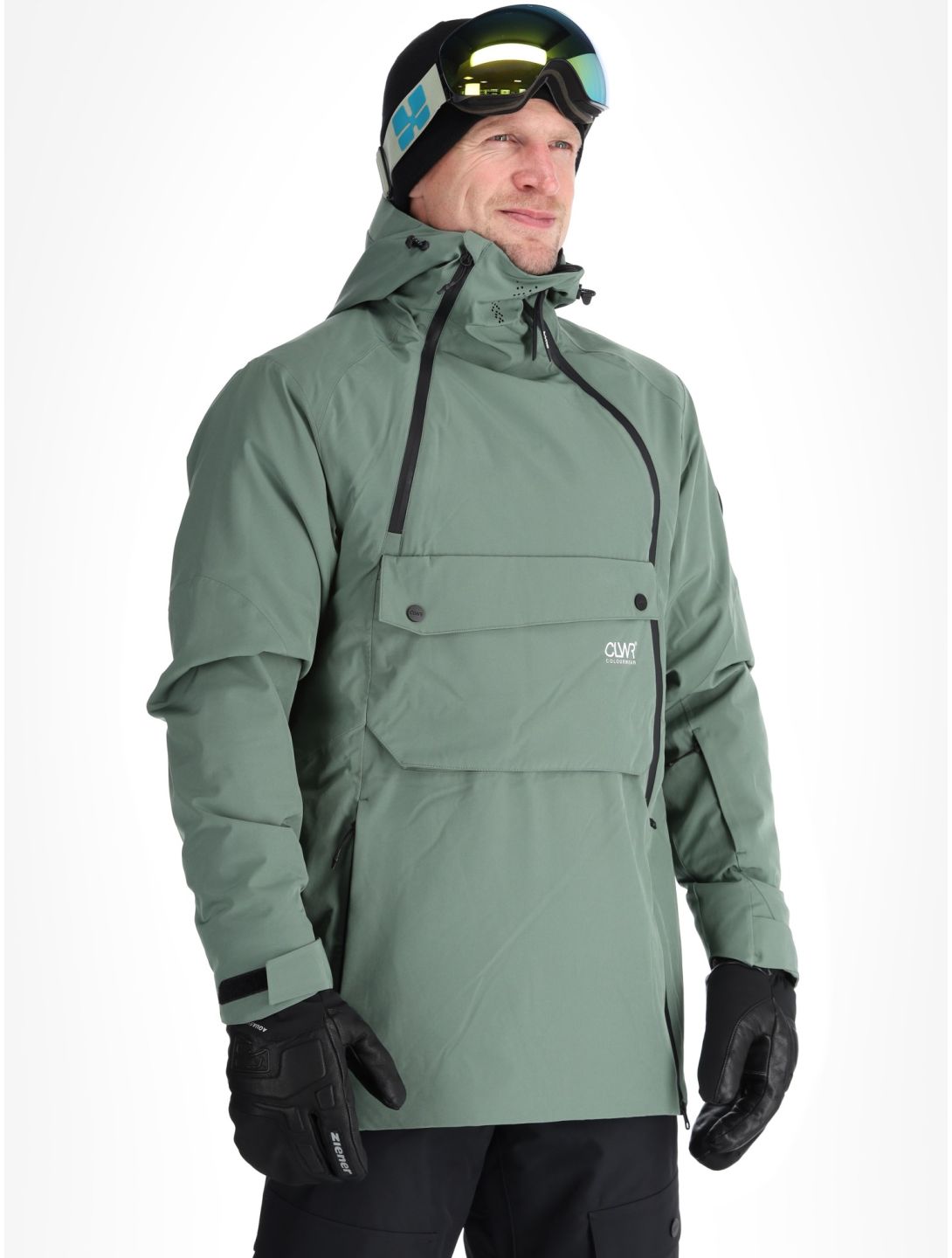 ColourWear, M Foil Anorak giacca sci uomo Dark Sage verde 