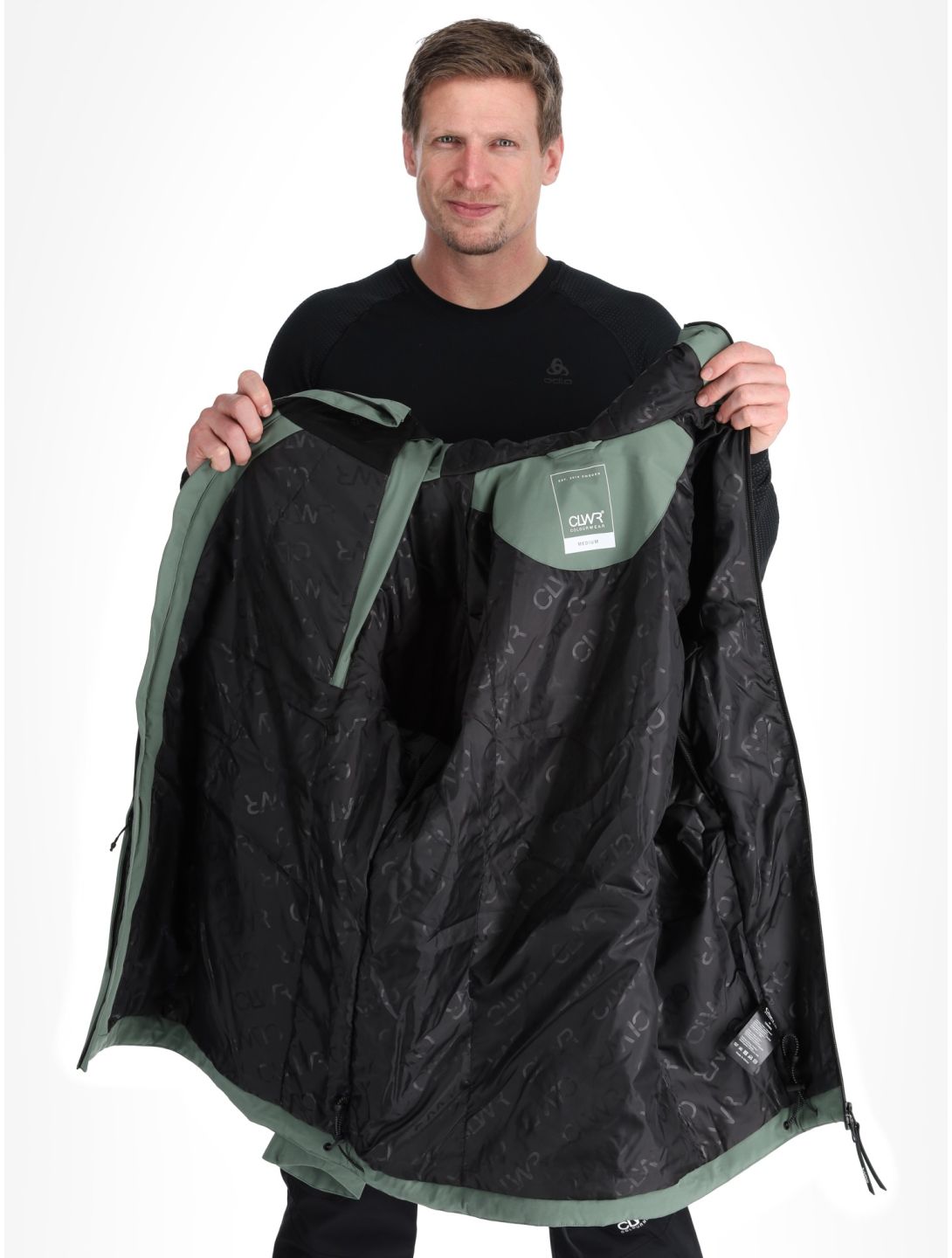 ColourWear, M Foil Anorak giacca sci uomo Dark Sage verde 