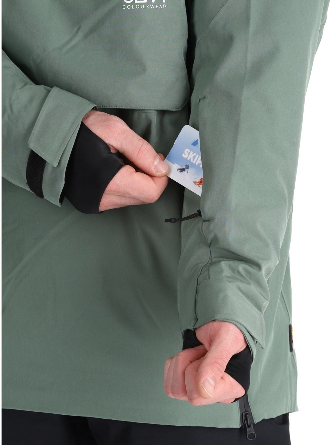 ColourWear, M Foil Anorak giacca sci uomo Dark Sage verde 