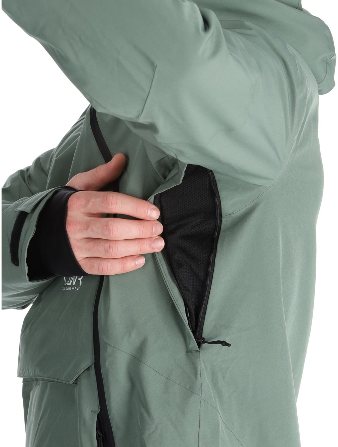 ColourWear, M Foil Anorak giacca sci uomo Dark Sage verde 