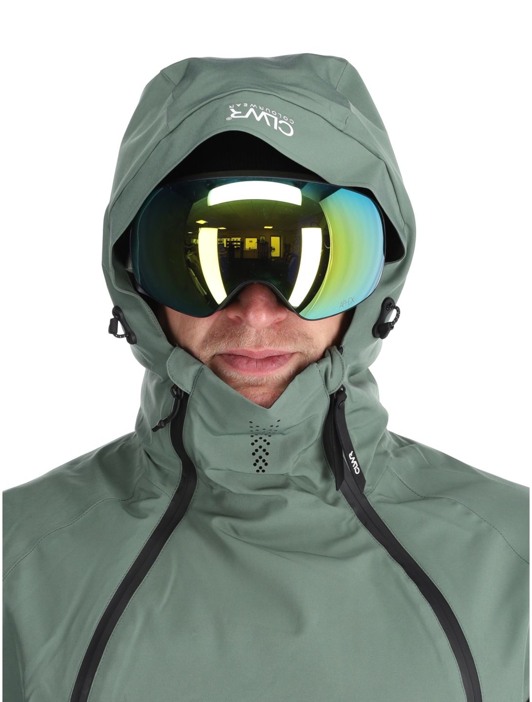 ColourWear, M Foil Anorak giacca sci uomo Dark Sage verde 