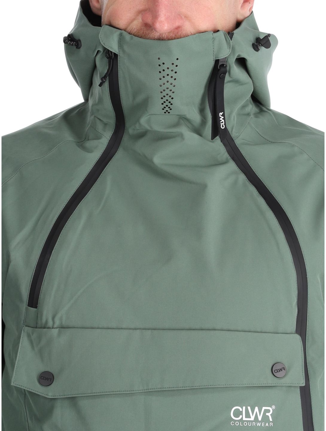 ColourWear, M Foil Anorak giacca sci uomo Dark Sage verde 