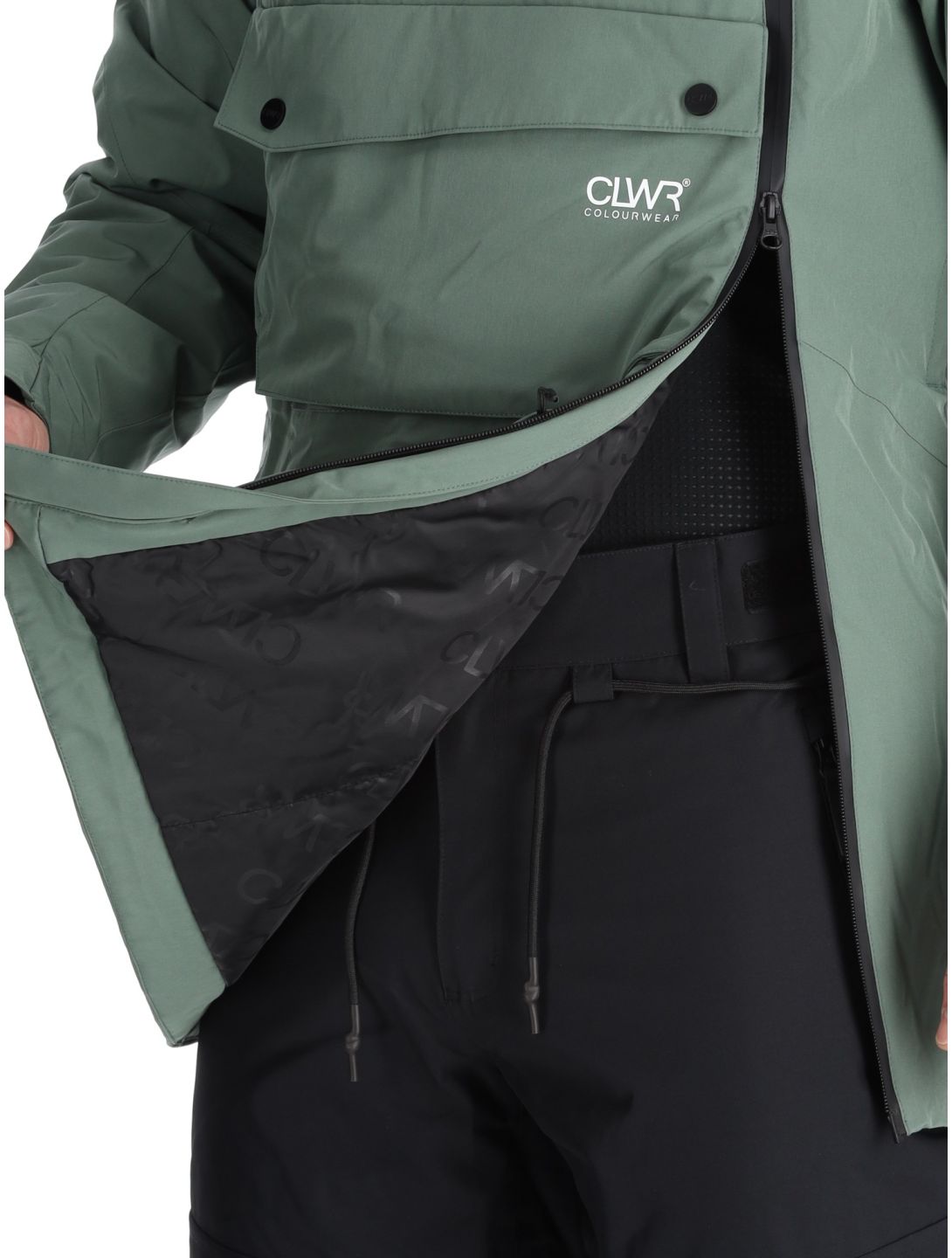 ColourWear, M Foil Anorak giacca sci uomo Dark Sage verde 