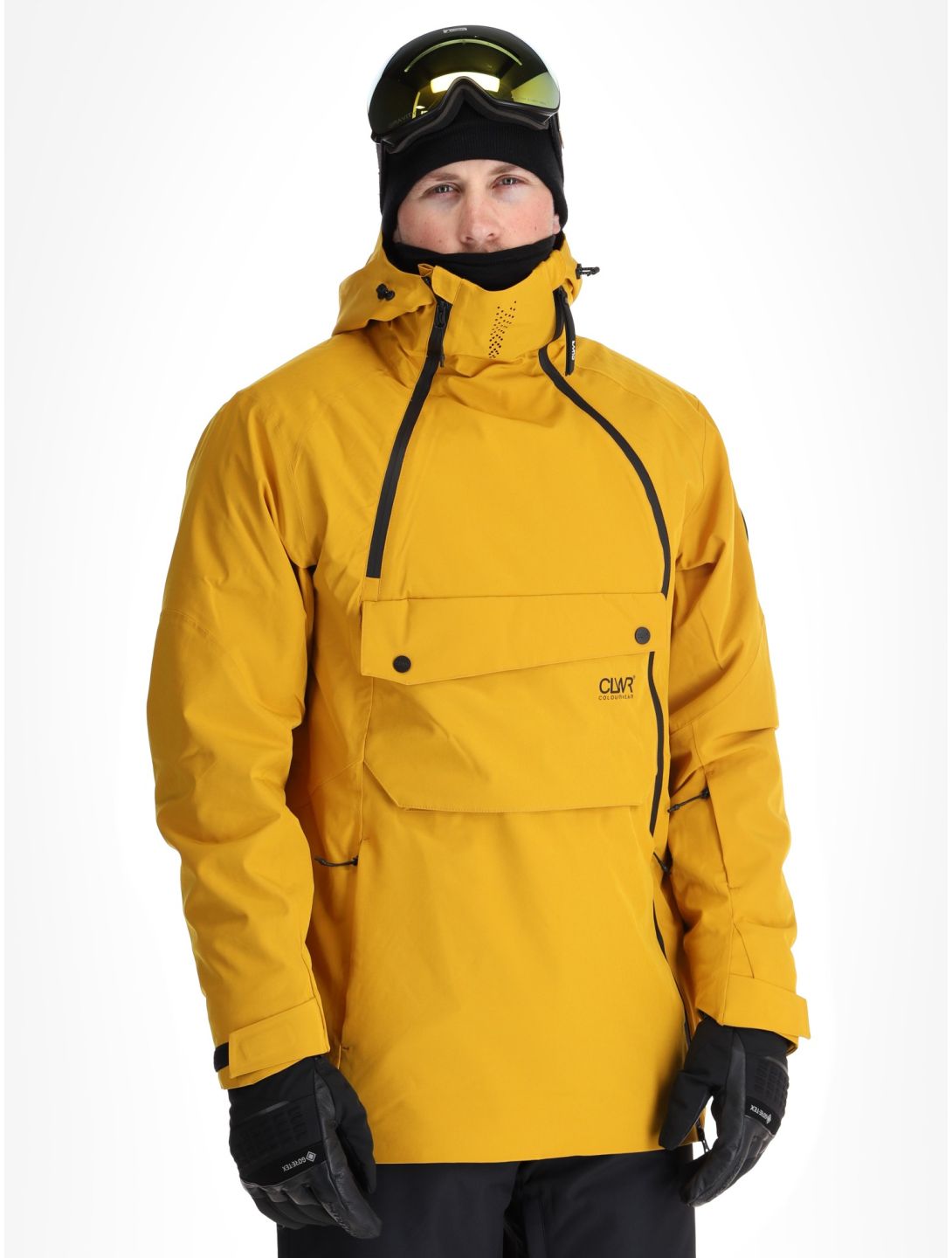 ColourWear, M Foil Anorak giacca sci uomo Yellow giallo 