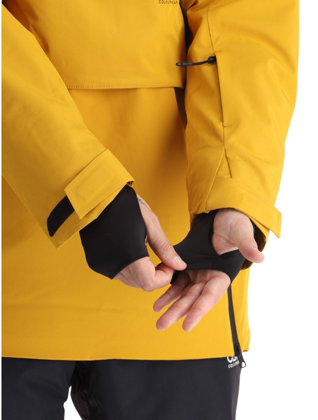 ColourWear, M Foil Anorak giacca sci uomo Yellow giallo 