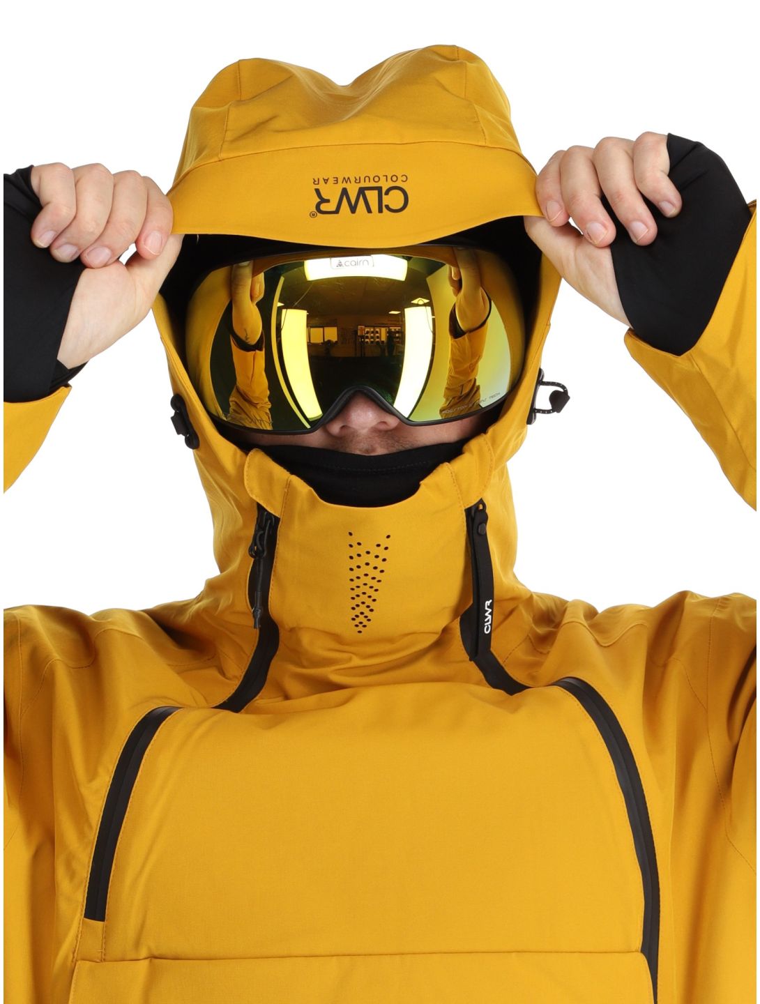 ColourWear, M Foil Anorak giacca sci uomo Yellow giallo 