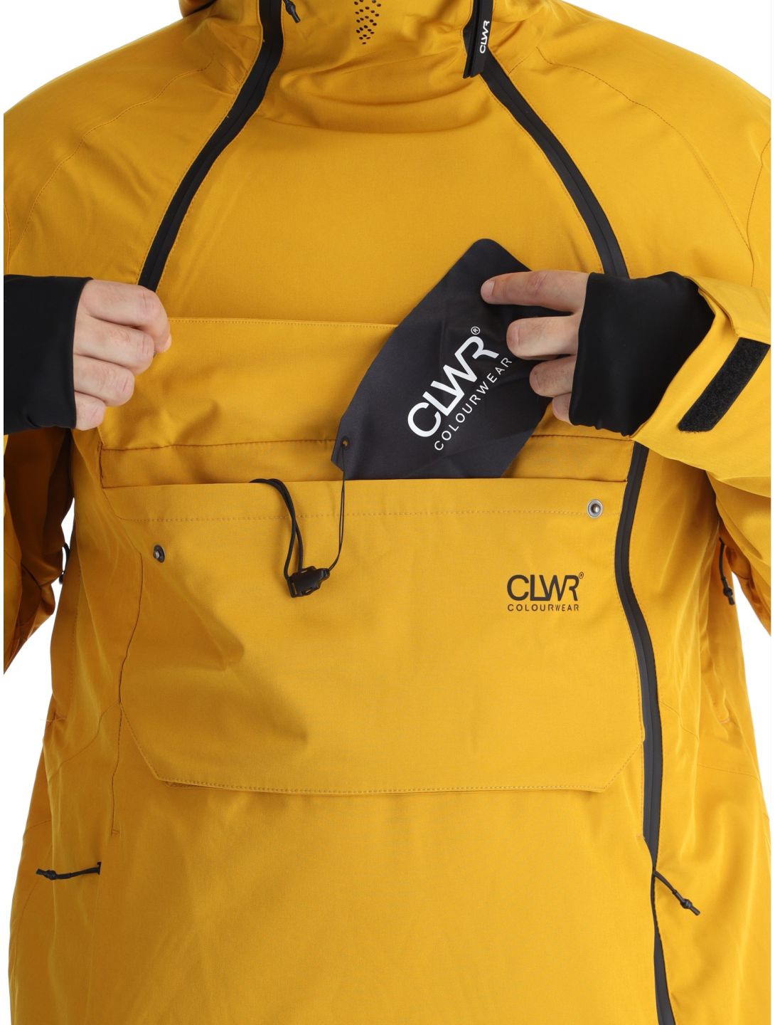 ColourWear, M Foil Anorak giacca sci uomo Yellow giallo 