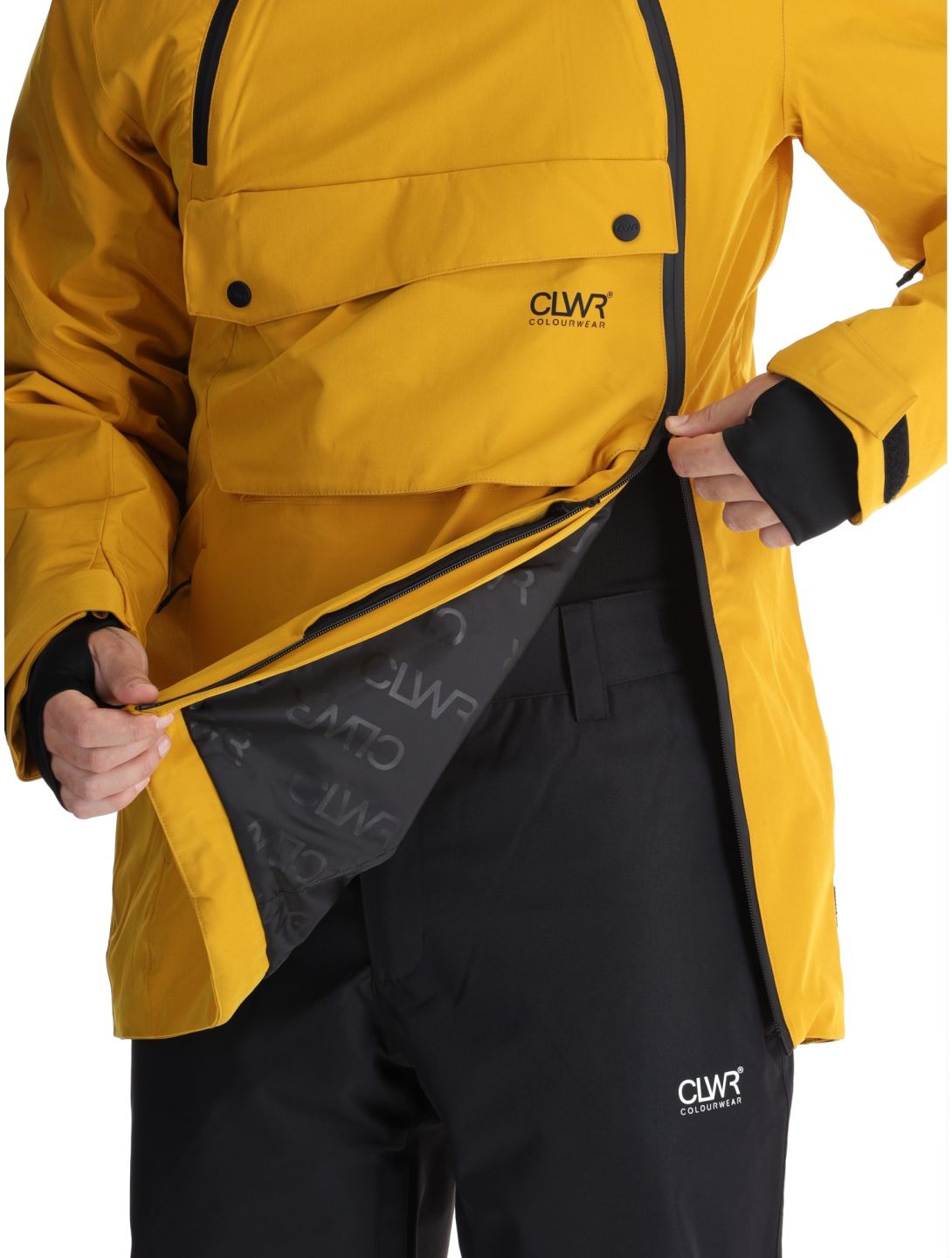 ColourWear, M Foil Anorak giacca sci uomo Yellow giallo 