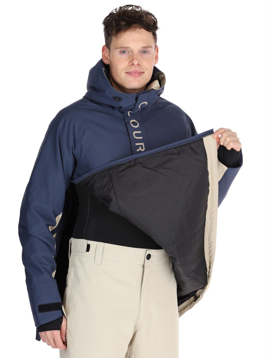 ColourWear, M Signature anorak uomo Navy blu 