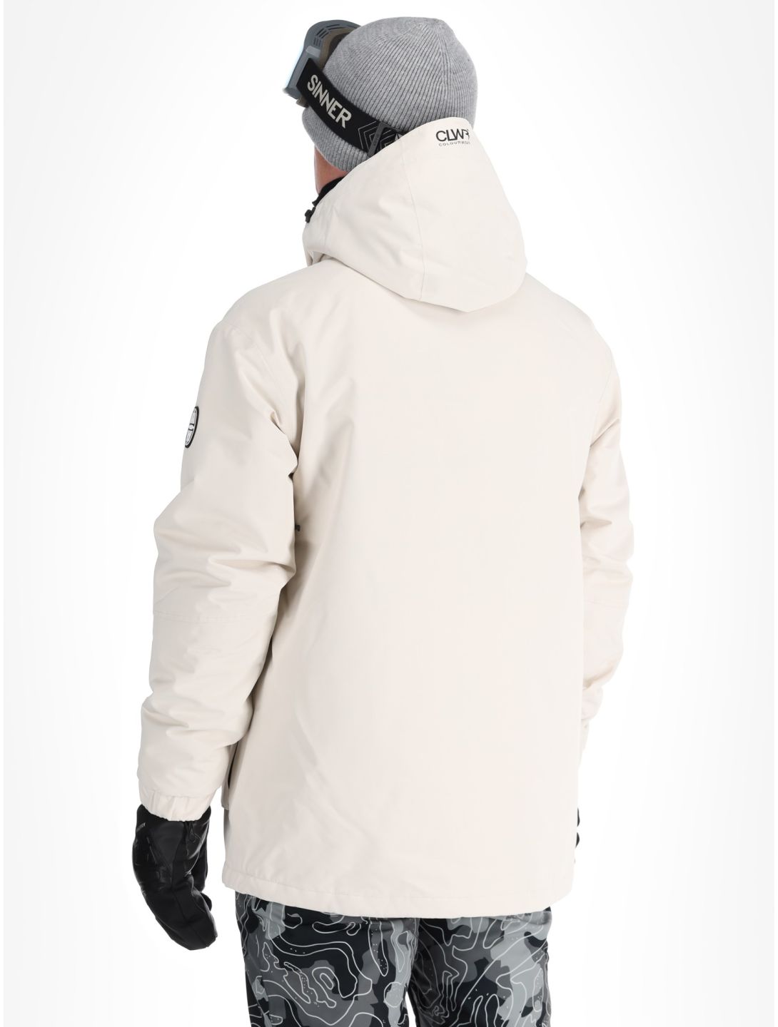 ColourWear, U Mountain Cargo giacca sci unisex Off-White bianco 