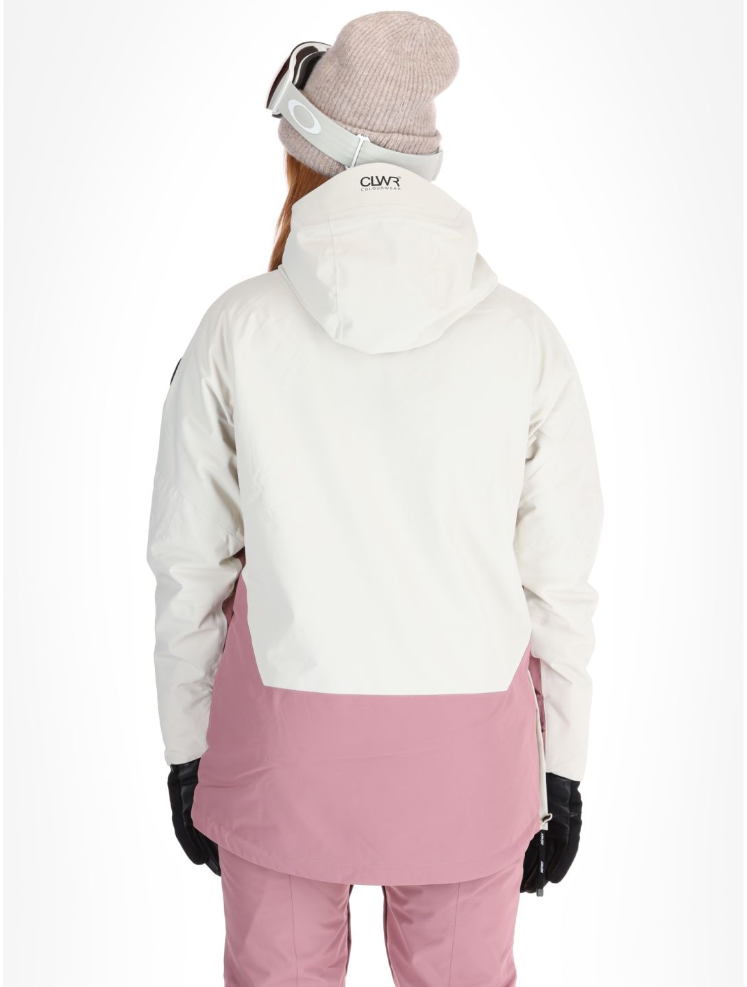 ColourWear, W Signature anorak donna Off-White bianco, viola 