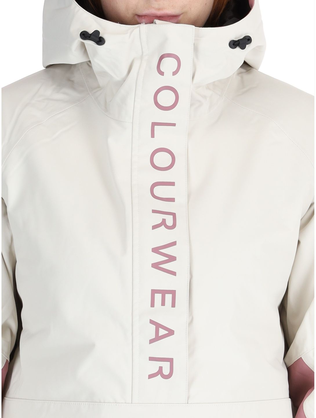 ColourWear, W Signature anorak donna Off-White bianco, viola 