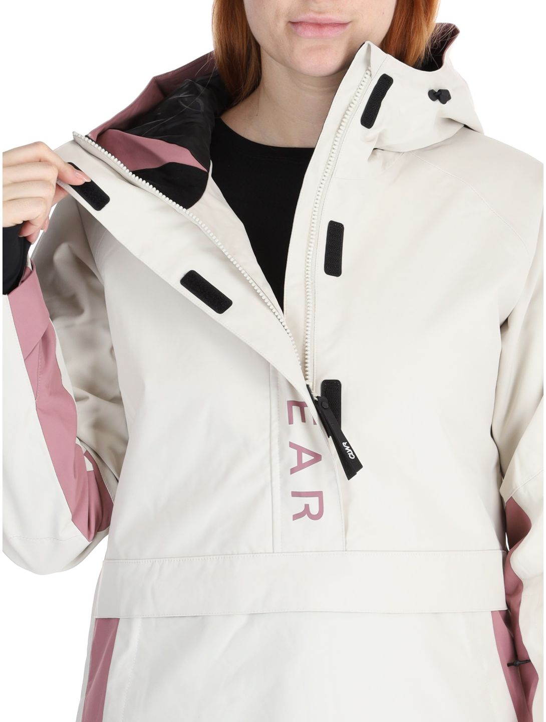 ColourWear, W Signature anorak donna Off-White bianco, viola 