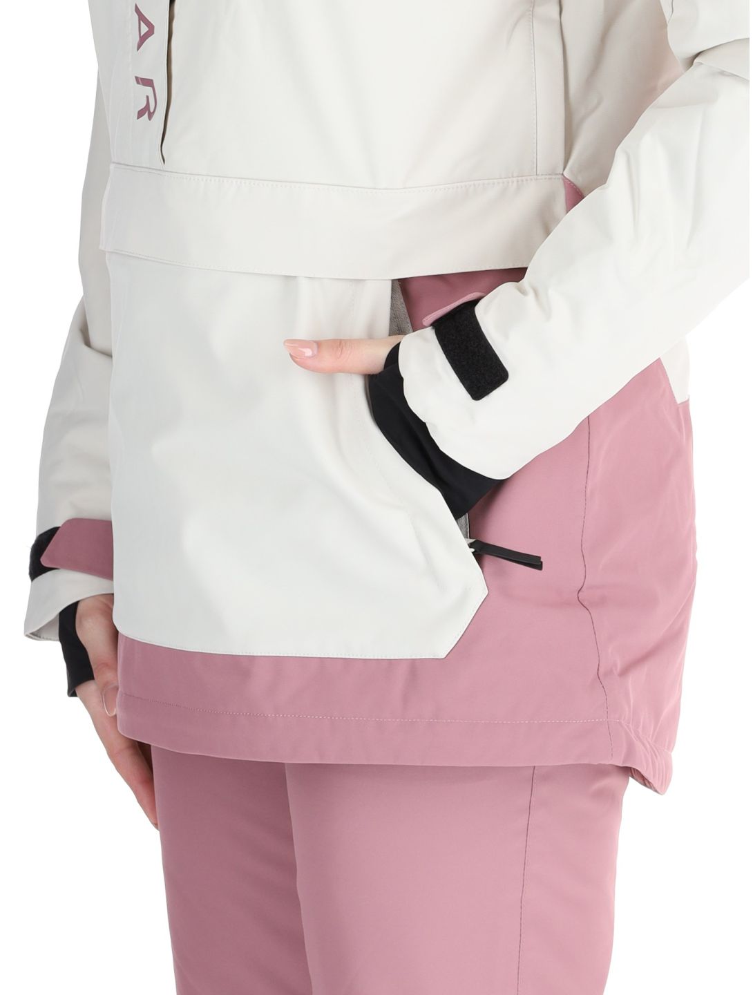 ColourWear, W Signature anorak donna Off-White bianco, viola 