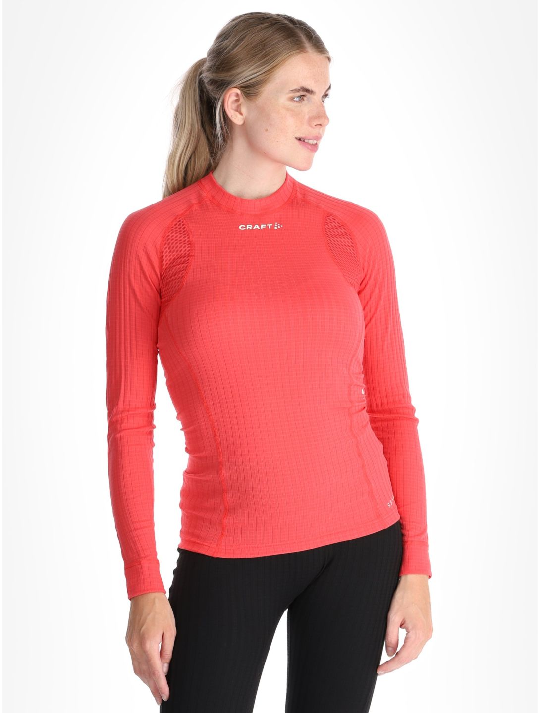 Craft, Active Extreme X Crewneck LS maglia termica donna Cheer rosso 