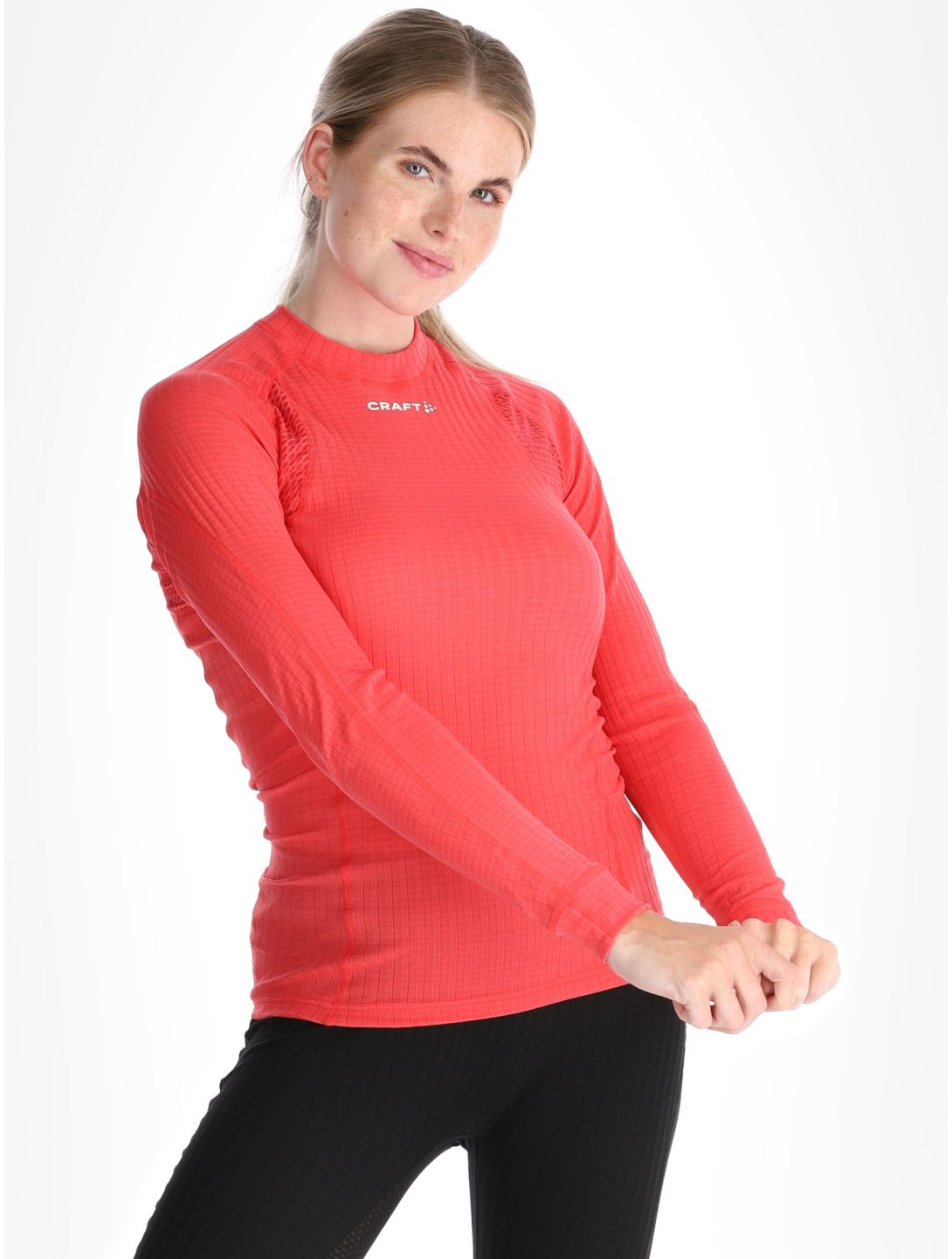 Craft, Active Extreme X Crewneck LS maglia termica donna Cheer rosso 