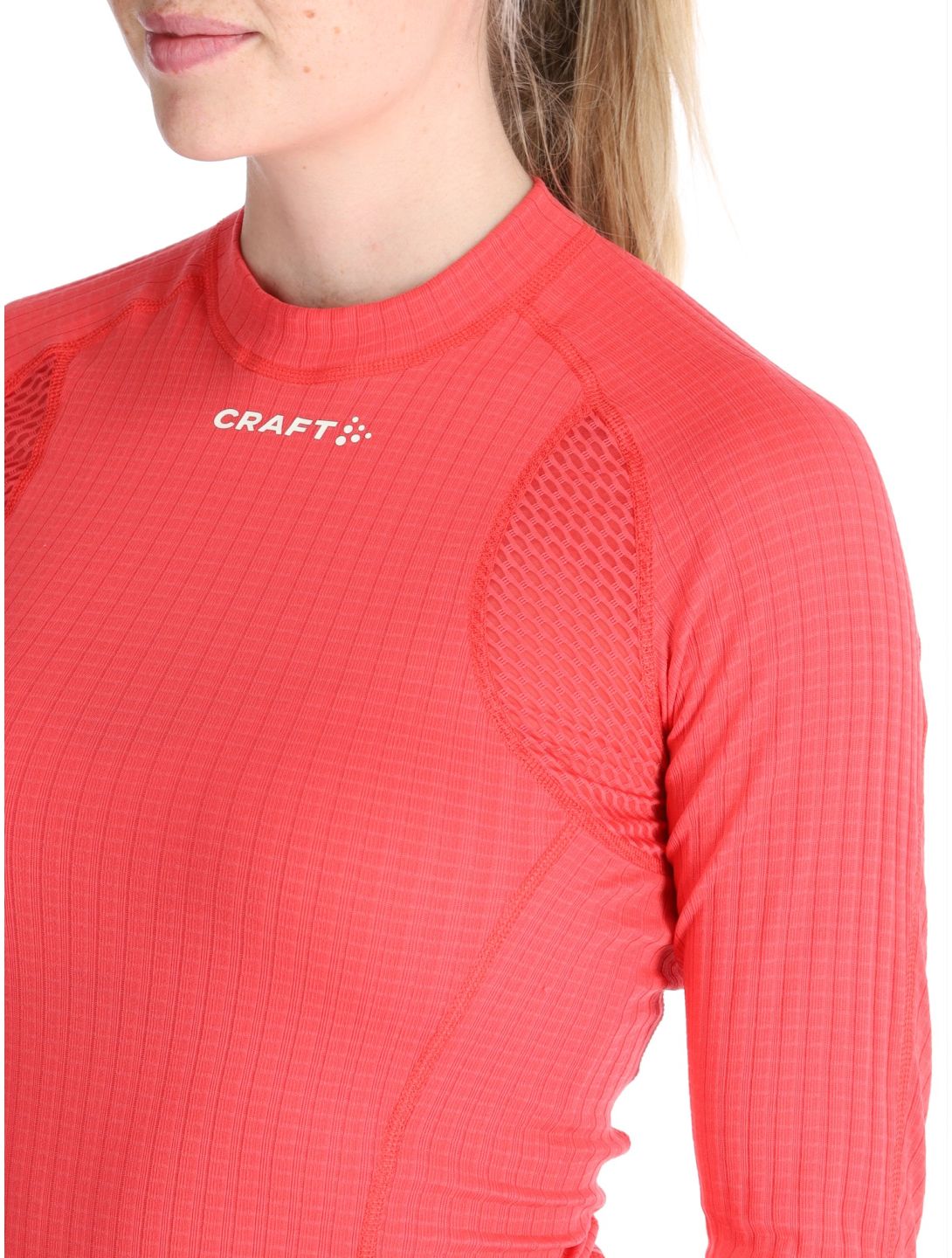 Craft, Active Extreme X Crewneck LS maglia termica donna Cheer rosso 