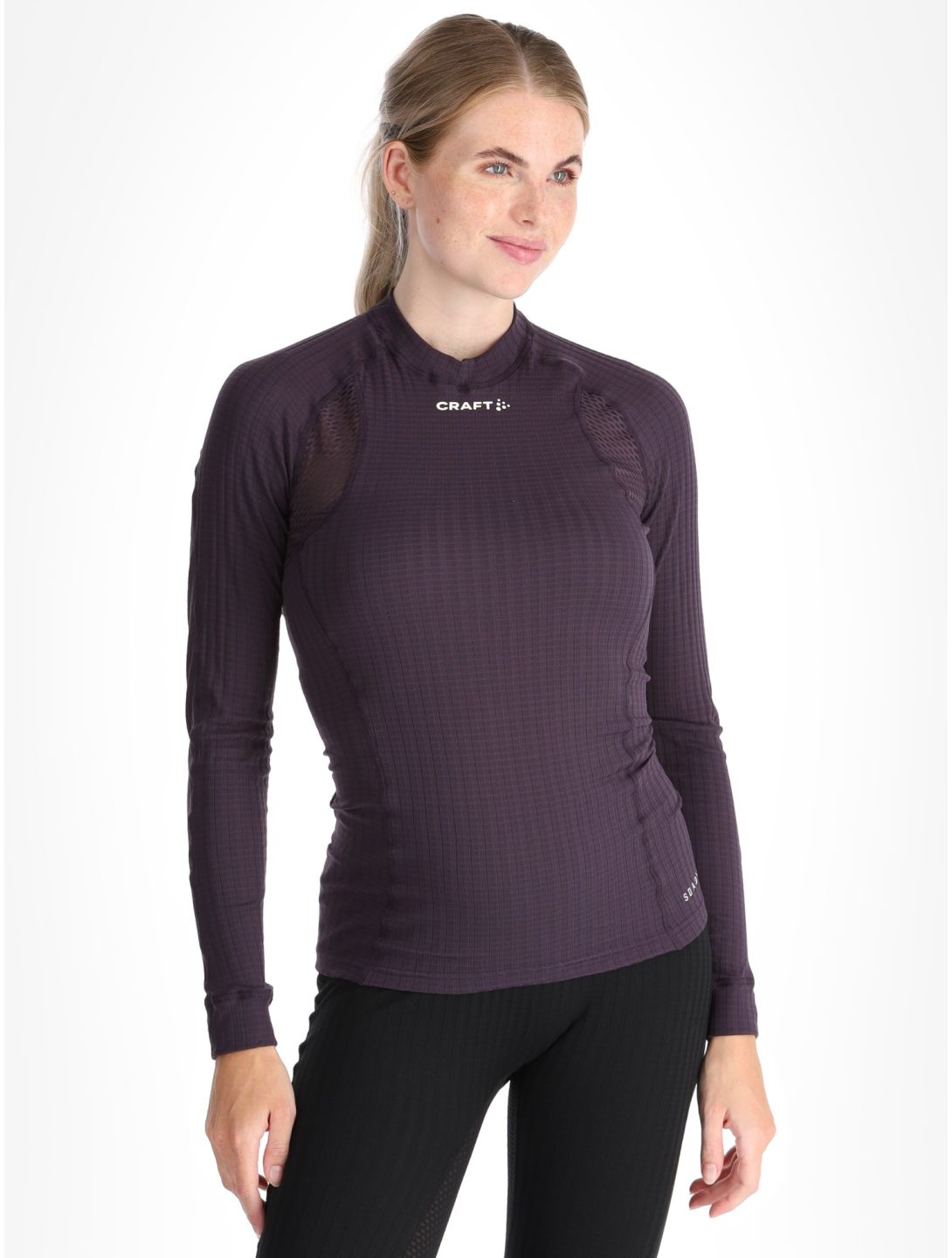 Craft, Active Extreme X Crewneck LS maglia termica donna DK Plum viola 