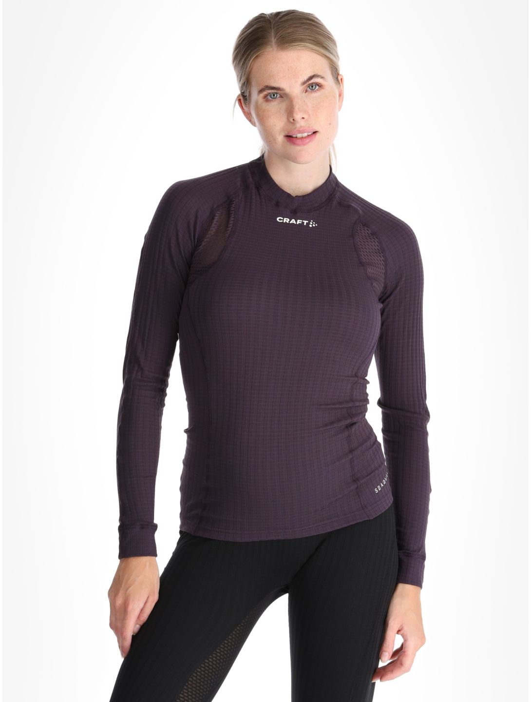 Craft, Active Extreme X Crewneck LS maglia termica donna DK Plum viola 