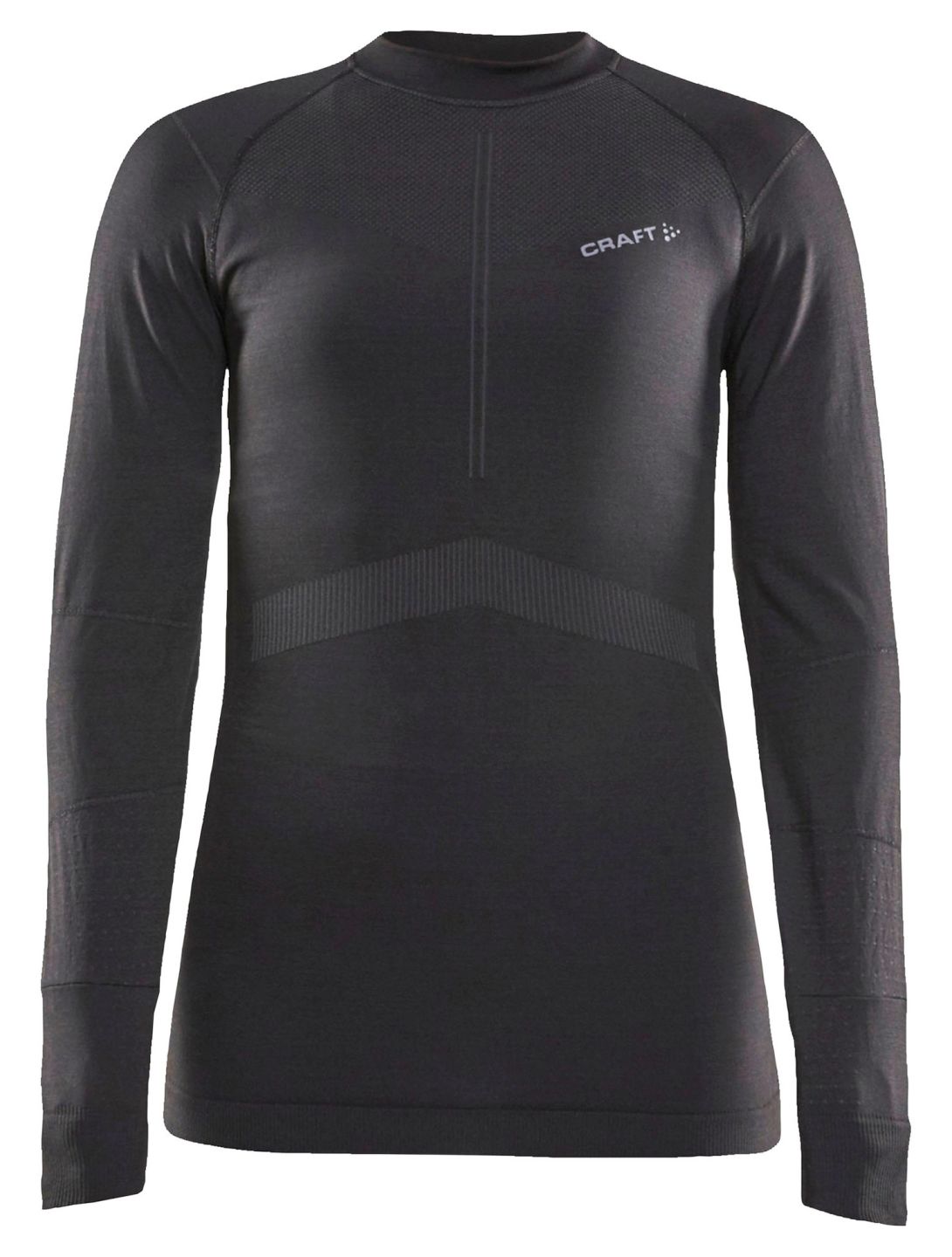 Craft, Active Intensity Crewneck LS maglia termica donna Black / Asphalt nero 