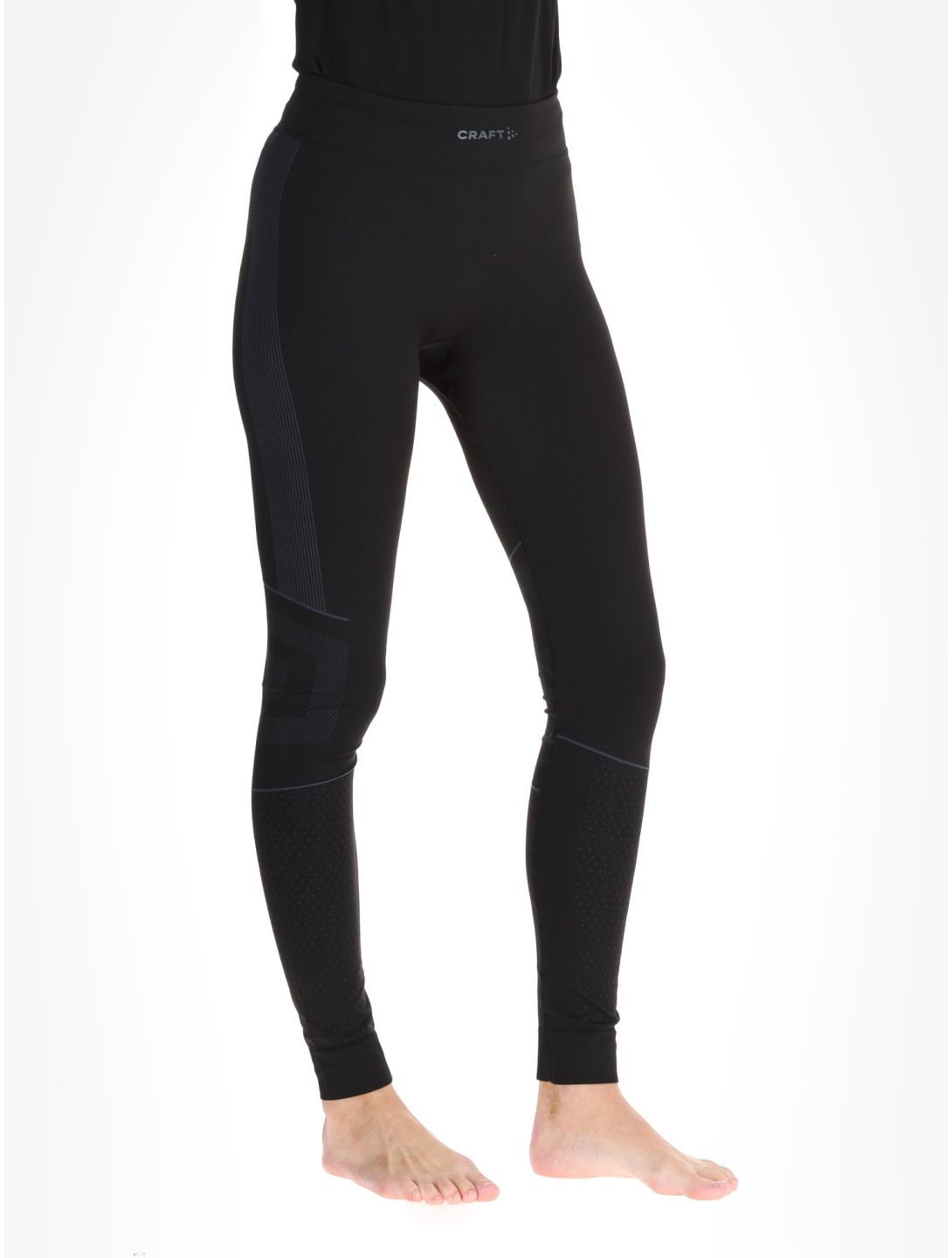 Craft, Active Intensity pantaloni termici donna Black / Asphalt nero 