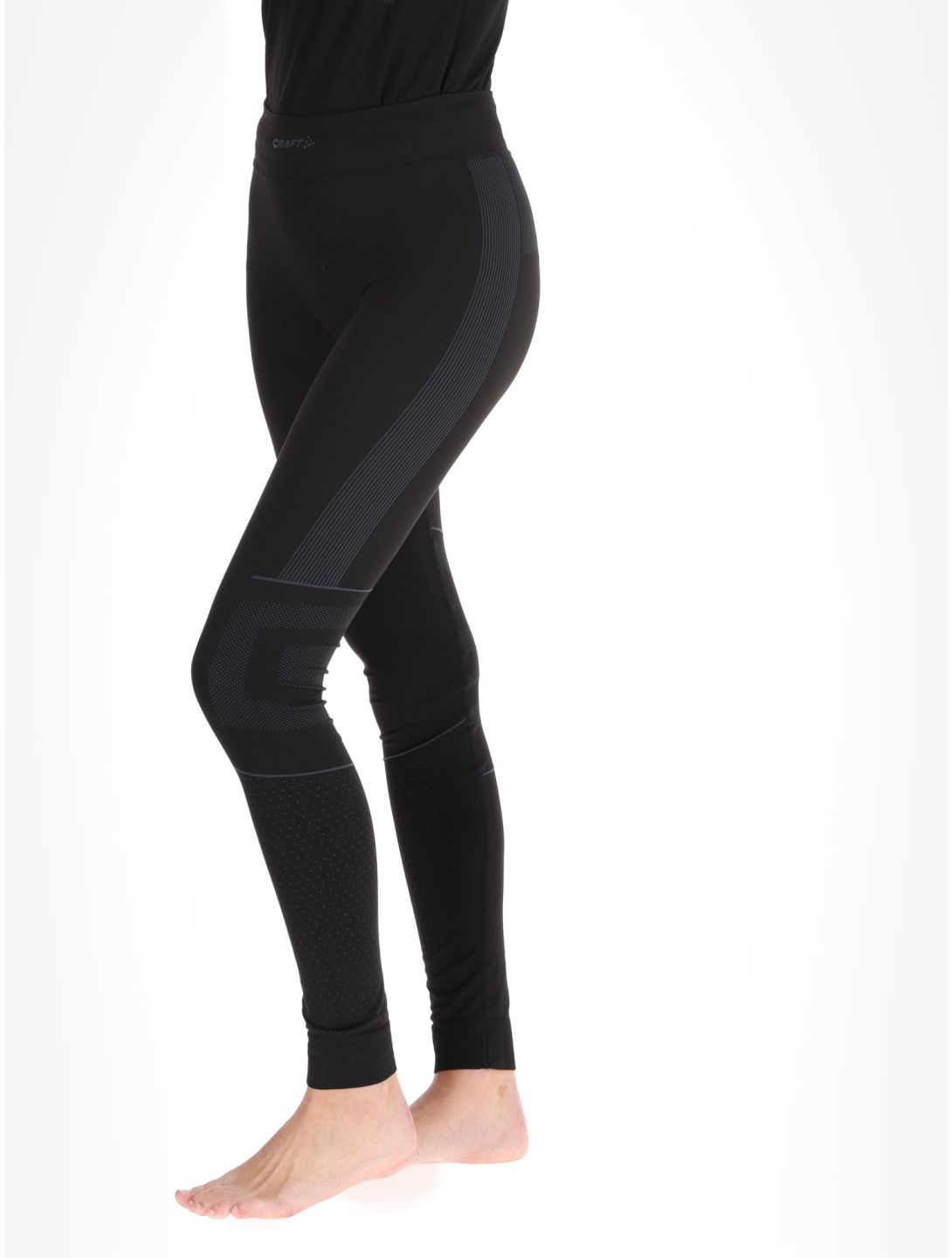 Craft, Active Intensity pantaloni termici donna Black / Asphalt nero 