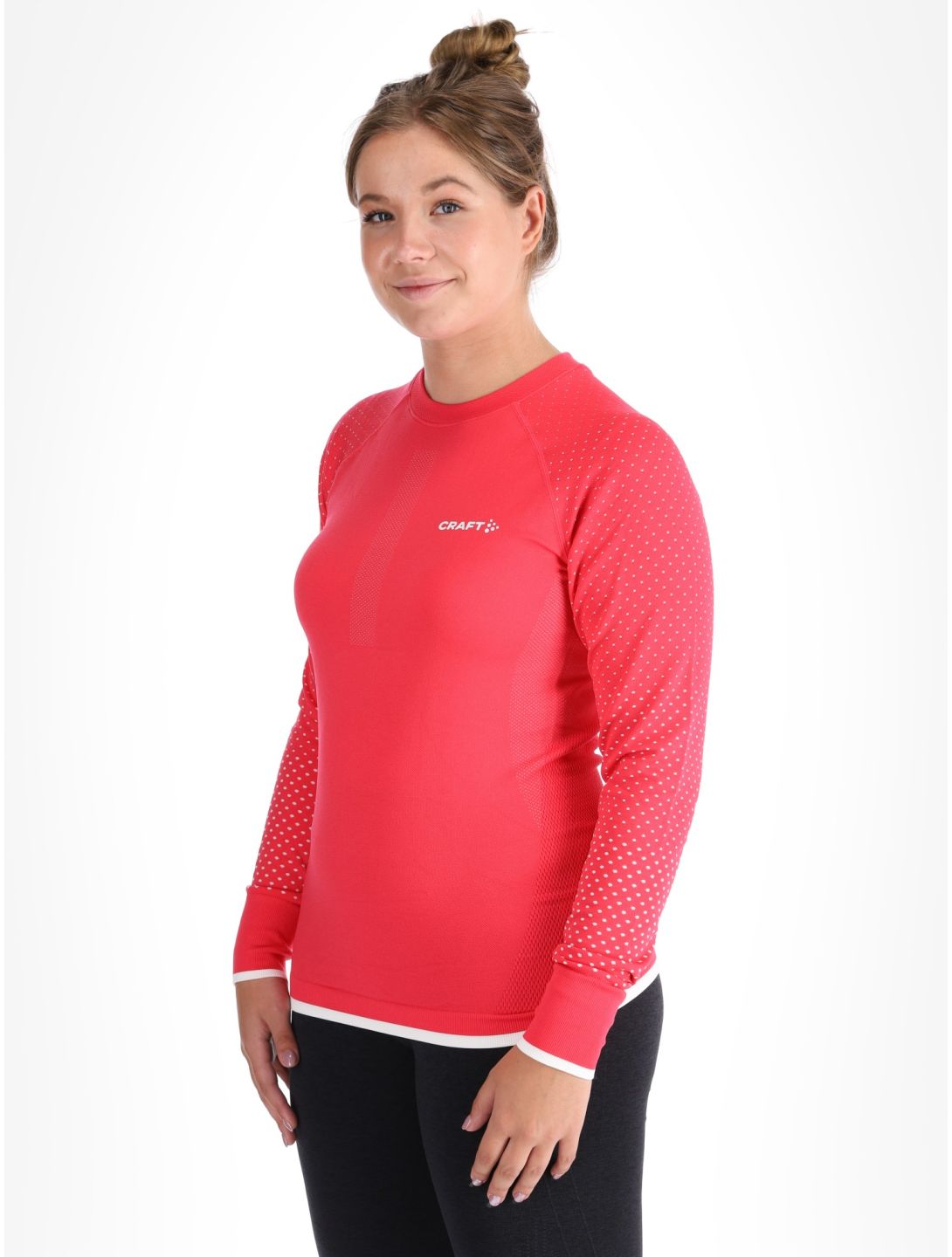 Craft, Adv Warm Intensity LS maglia termica donna Cheer / Tofu bianco, rosa 