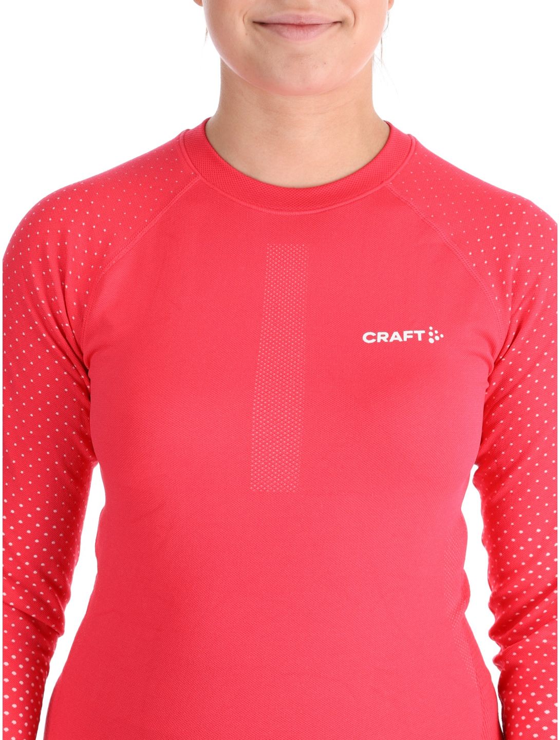 Craft, Adv Warm Intensity LS maglia termica donna Cheer / Tofu bianco, rosa 