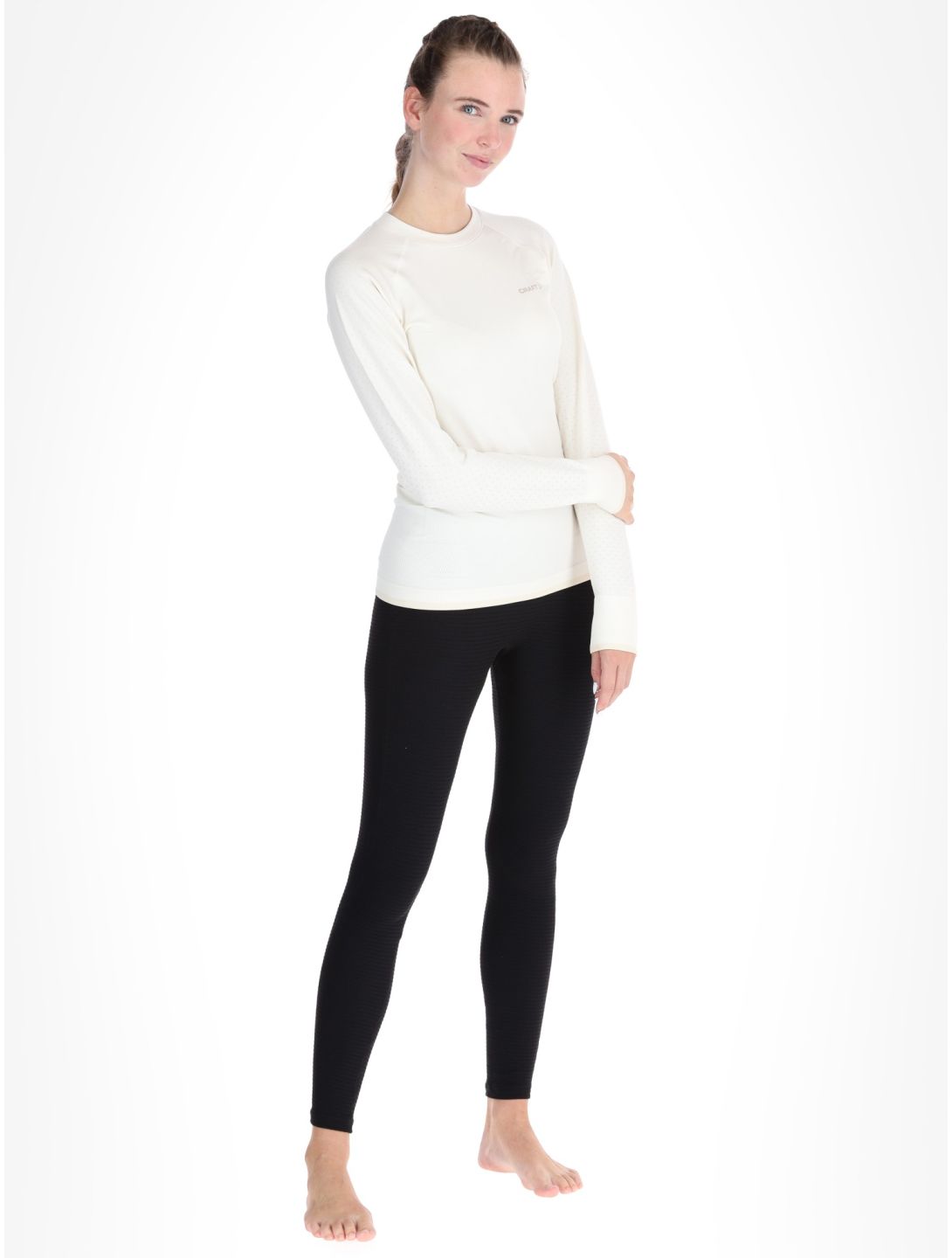 Craft, Adv Warm Intensity LS maglia termica donna Tofu / Plaster bianco 