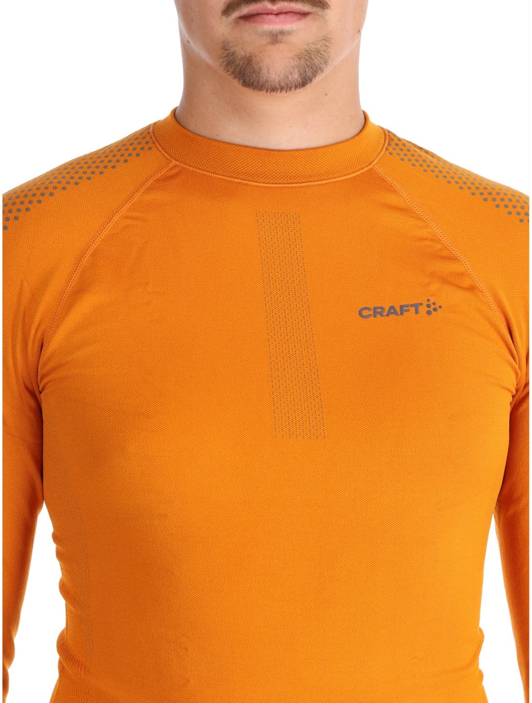 Craft, Adv Warm Intensity LS maglia termica uomo Cara / Granite arancio, grigio 