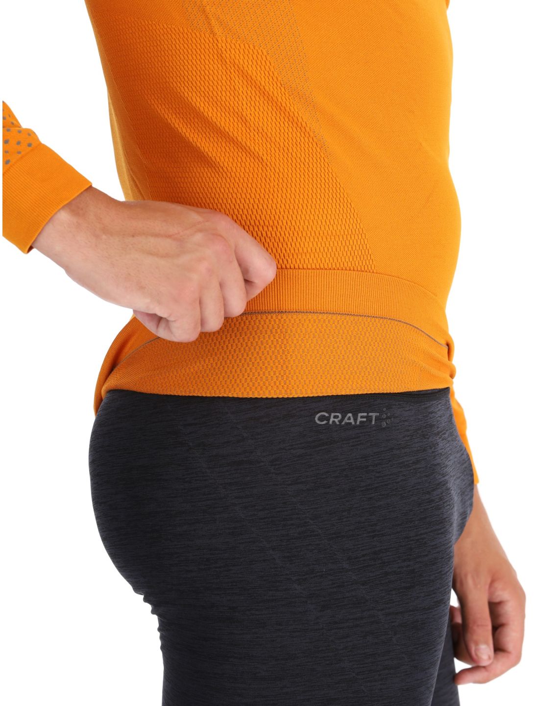 Craft, Adv Warm Intensity LS maglia termica uomo Cara / Granite arancio, grigio 