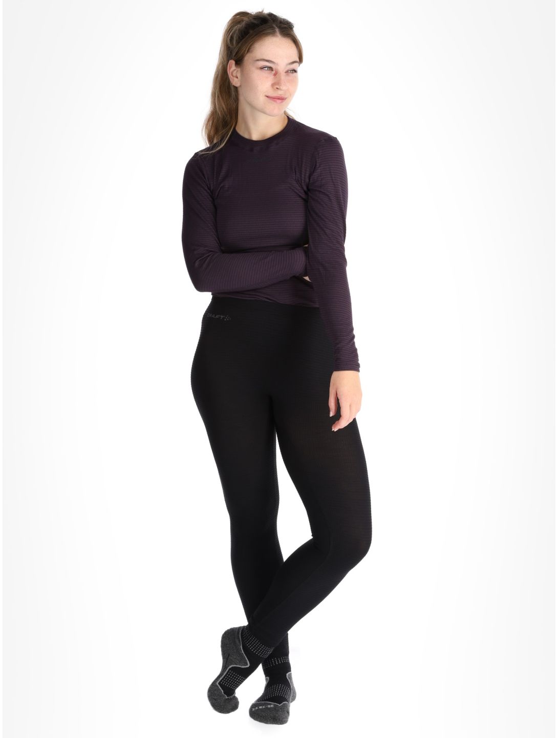 Craft, Pro Wool Extreme X pantaloni termici donna Black nero 