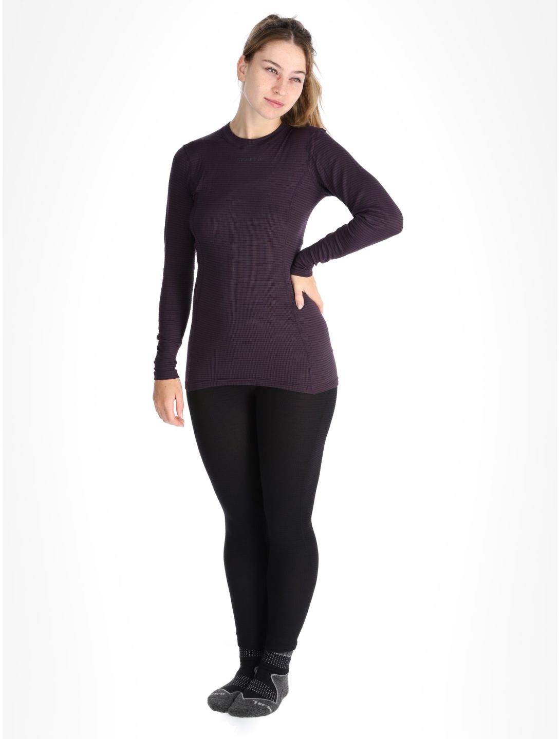 Craft, Pro Wool Extreme X LS maglia termica donna DK Plum viola 