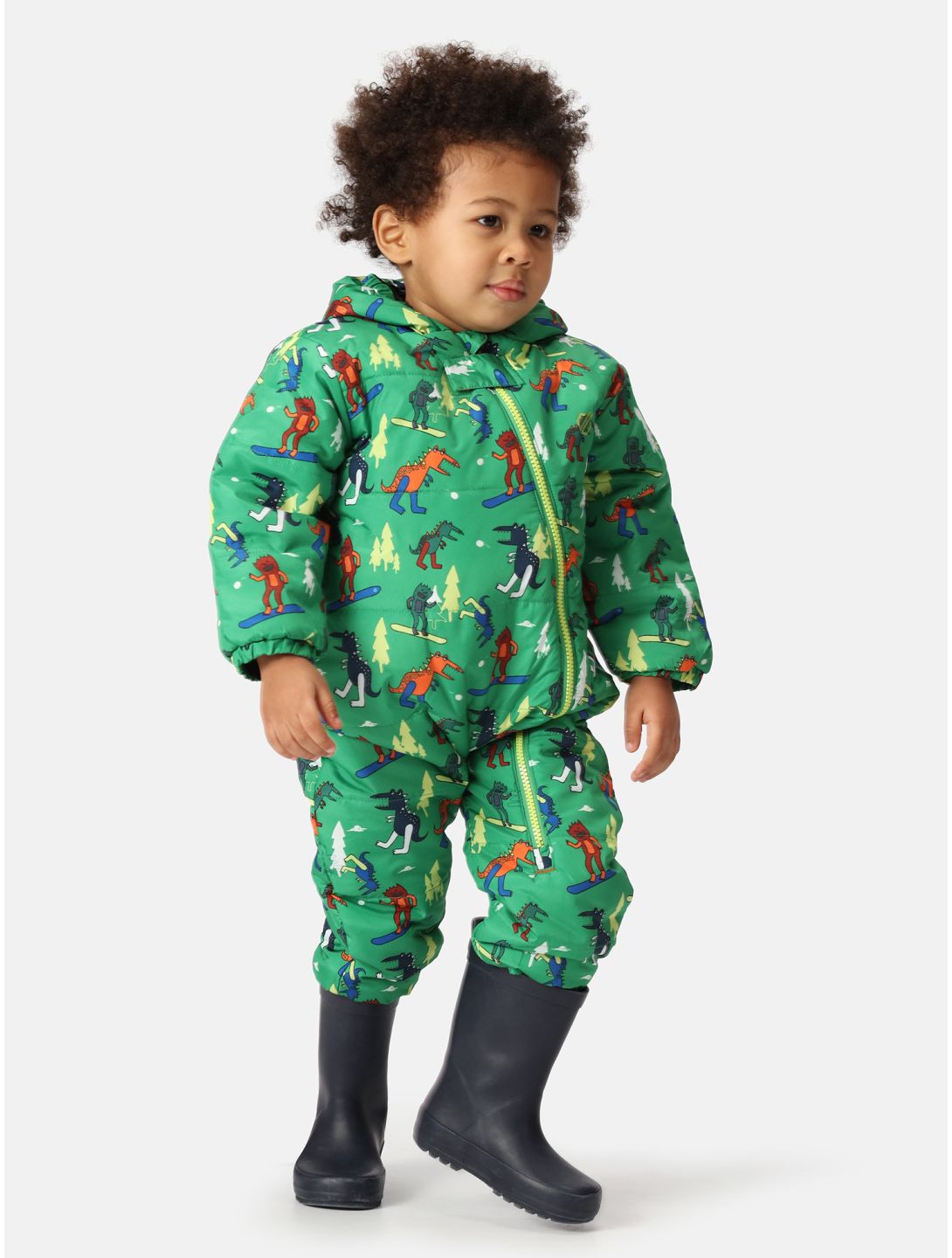 Dare2b, Bambino II completo sci bambino Trek Green Dinosaur Snow Fight verde 