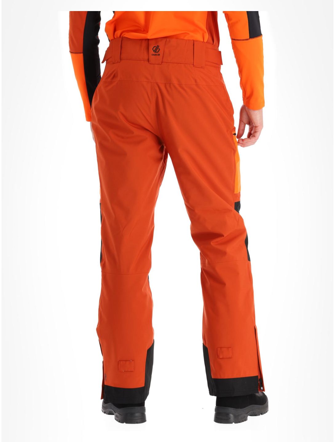 Dare2b, Baseplate pantaloni da sci uomo Rooibos Tea / Puffins Orange arancio 