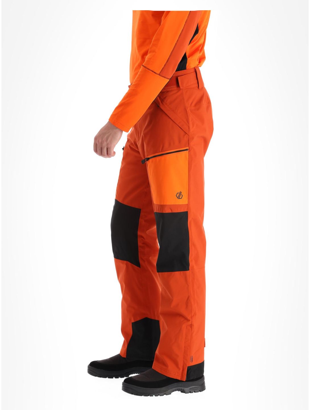 Dare2b, Baseplate pantaloni da sci uomo Rooibos Tea / Puffins Orange arancio 