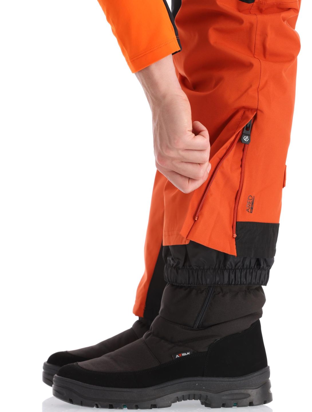 Dare2b, Baseplate pantaloni da sci uomo Rooibos Tea / Puffins Orange arancio 