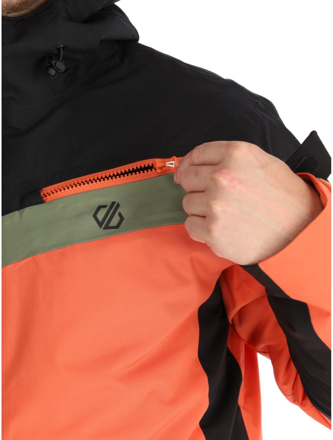 Dare2b, Eagly II giacca sci uomo Orange Rust / Black arancio, nero 