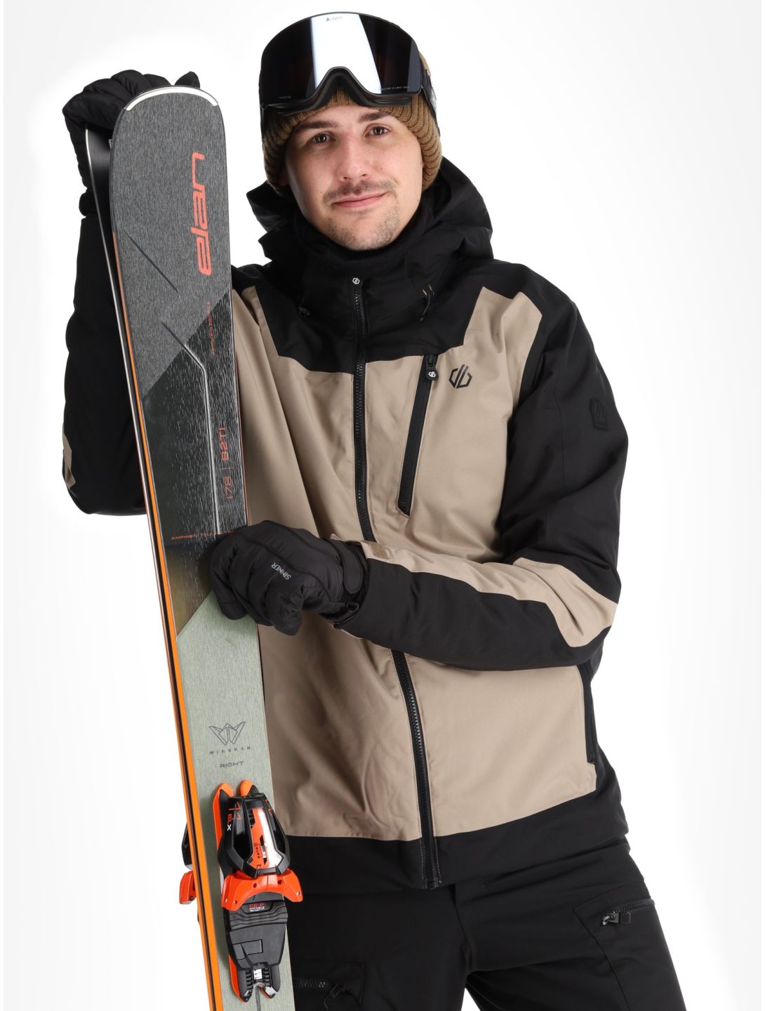 Dare2b, Halfpipe II giacca sci uomo Black / Clay marrone, nero 