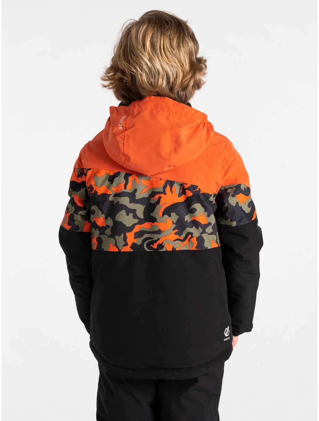 Dare2b, Humour III giacca sci bambino Orange Rust / Orange Rust Camo Print / Black arancio, nero 