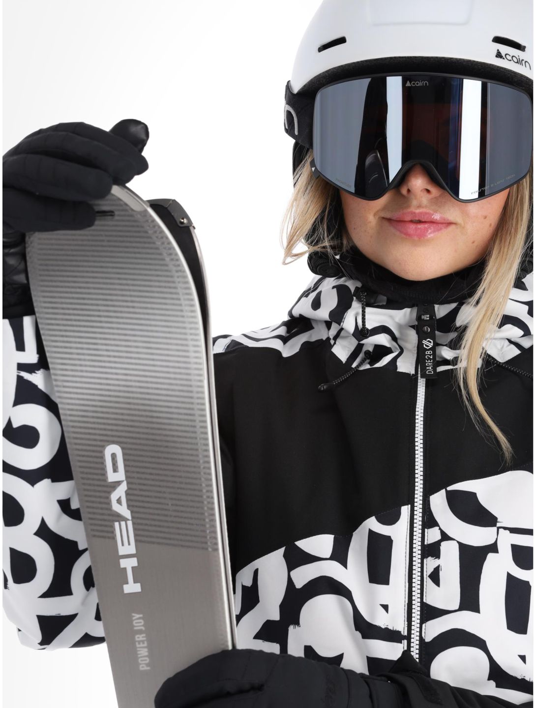 Dare2b, Ice giacca sci donna Black and White Graffiti Print / Black bianco, nero 