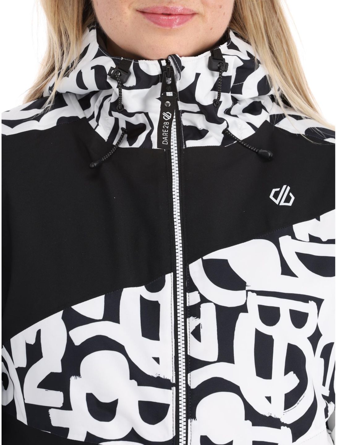 Dare2b, Ice giacca sci donna Black and White Graffiti Print / Black bianco, nero 