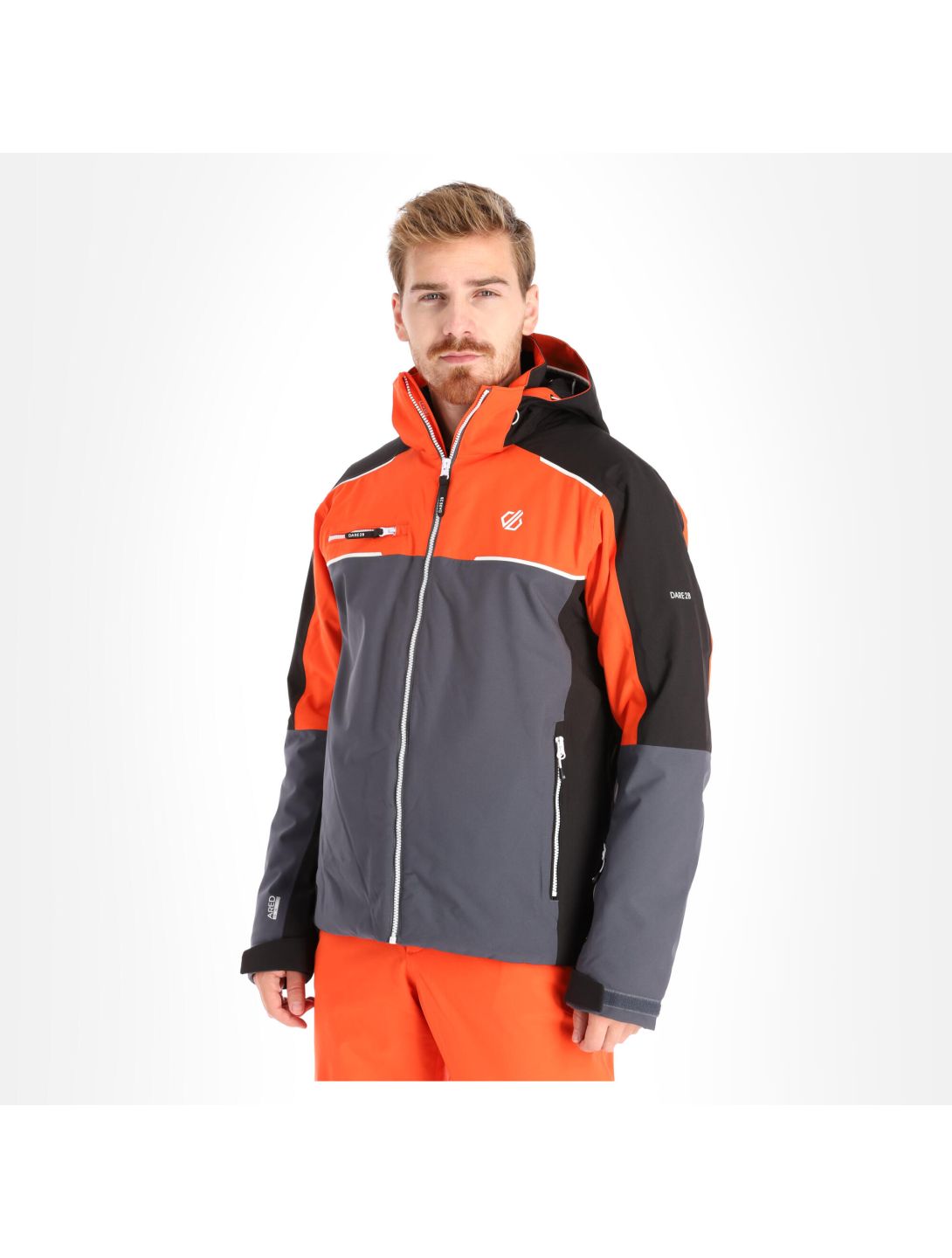 Dare2b, Intermit Ii Jacket giacca sci uomo trail blaze grigio/rosso